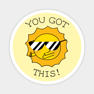 Cool motivational sun Magnet